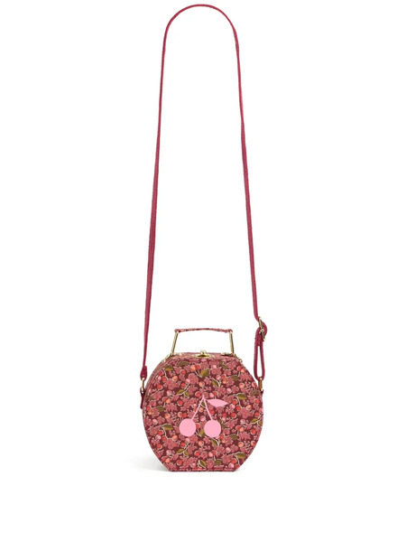  Bonpoint Jadore Cherry-print Round Shoulder Bag - Pink 