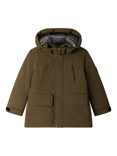  Bonpoint Jeremiah Hooded Parka Coat - Green 