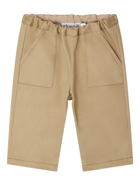  Bonpoint Jeudi Patch-pocket Elastic-waist Trousers - Neutrals 