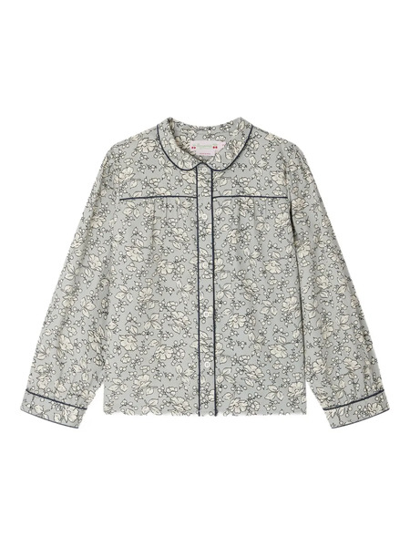  Bonpoint Josseline Floral-print Shirt - Grey 