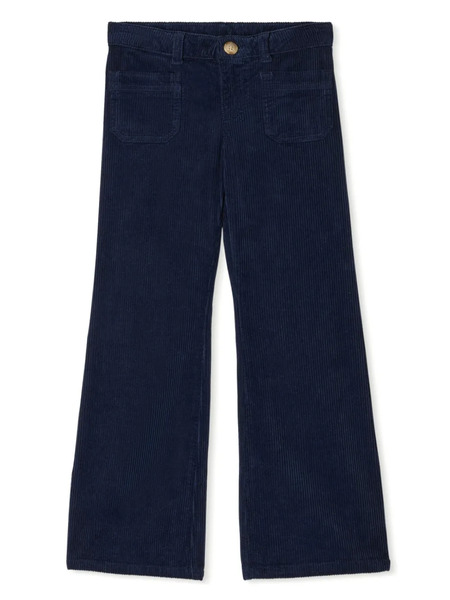  Bonpoint Junon Flared Corduroy Trousers - Blue 