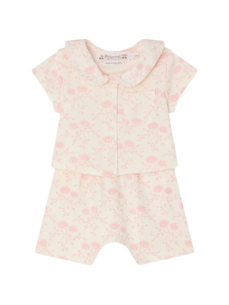  Bonpoint Laelia Floral-print Shorts Set - Neutrals 
