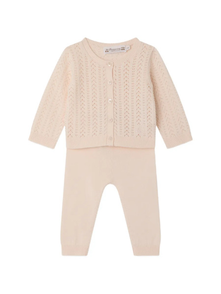  Bonpoint Laelou Openwork Trousers Set - Pink 