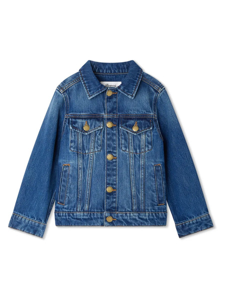  Bonpoint Lancelot Embroidered-detail Denim Jacket - Blue 