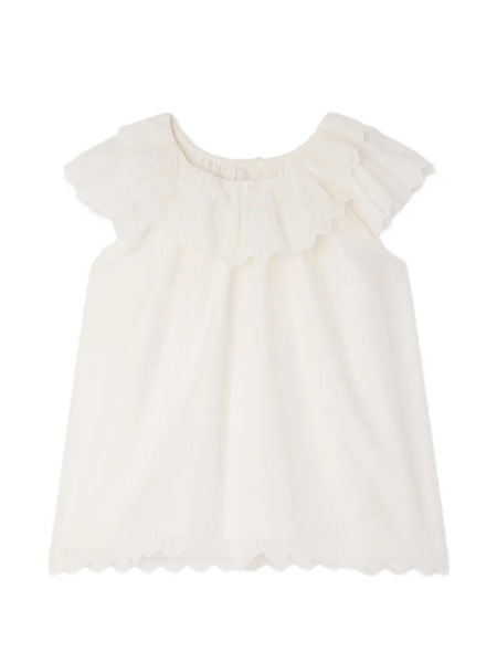  Bonpoint Laurel Ruffled Blouse - White 