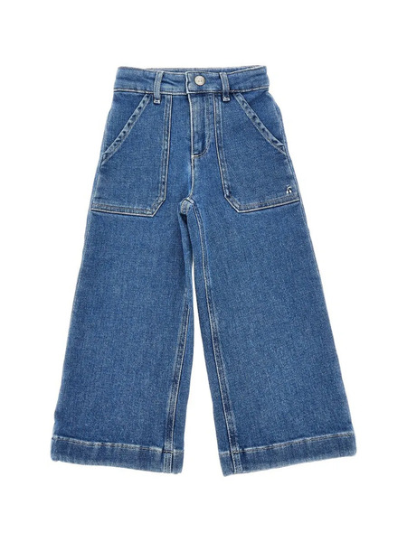  Bonpoint Logo-embroidered Jeans - Blue 