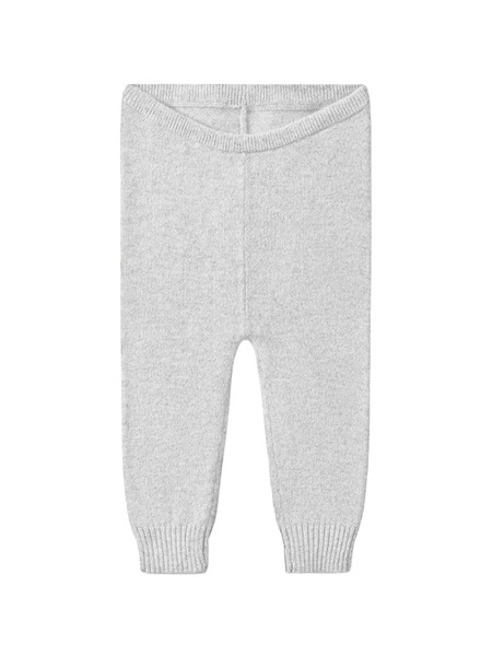  Bonpoint Logo-embroidery Ribbed Leggings - Grey 