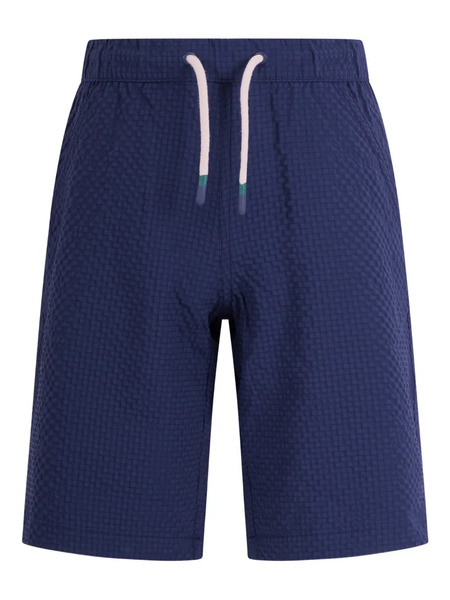  Bonpoint Logo-patch Drawstring Shorts - Blue 