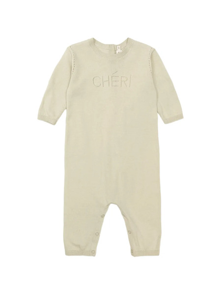  Bonpoint Long-sleeve Romper - Neutrals 