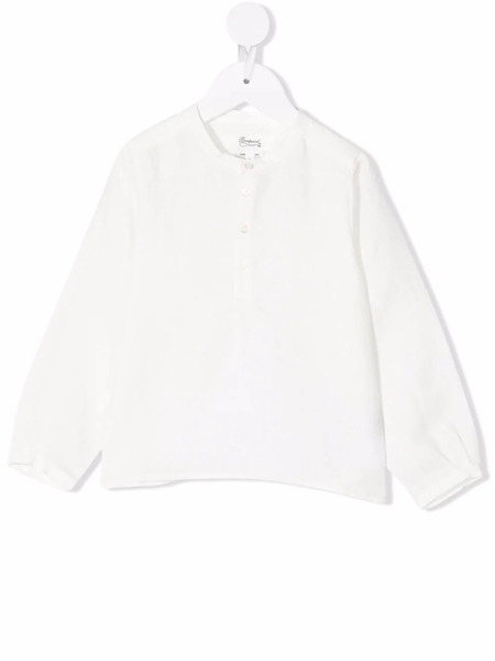  Bonpoint Long-sleeve Tunic Top - White 