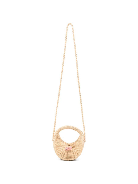  Bonpoint Loulou Floral-appliqué Shoulder Bag - Neutrals 