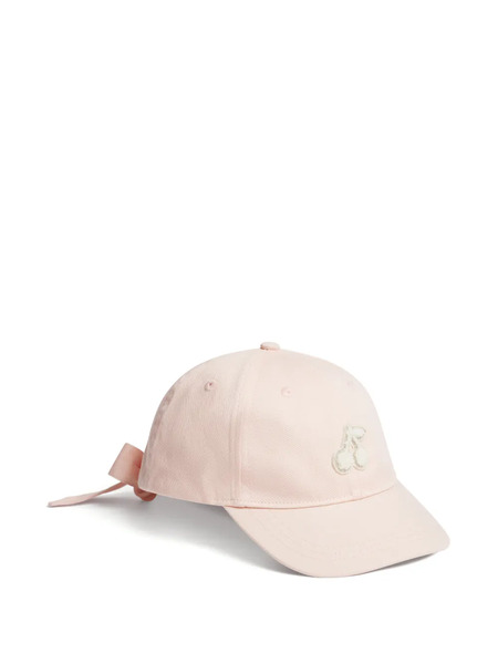  Bonpoint Lyna Cherry-patch Bow-detail Cap - Pink 