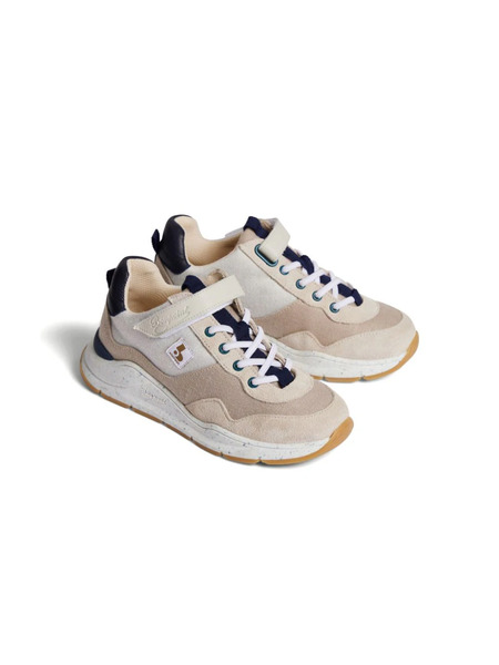  Bonpoint Panelled Suede Sneakers - Neutrals 