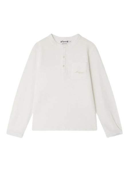  Bonpoint Pocketed Long-sleeved T-shirt - White 