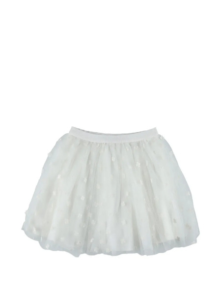  Bonpoint Pois Flower Skirt - White 