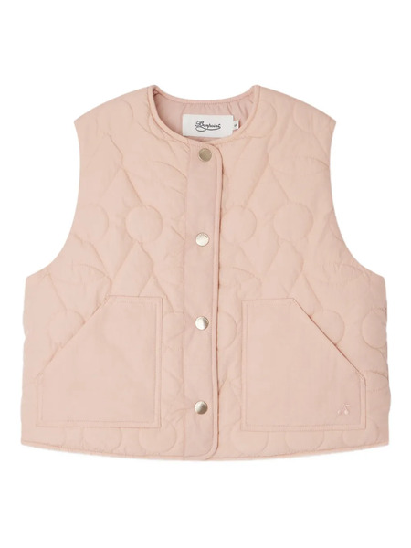  Bonpoint Quilted Floral-pattern Vest - Pink 