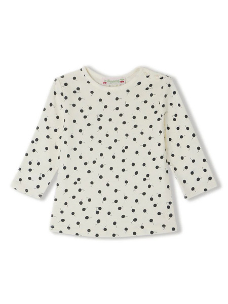  Bonpoint Tahsina Cherry-print T-shirt - Neutrals 
