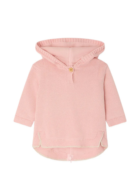  Bonpoint Tainy Hooded Button Hoodie - Pink 