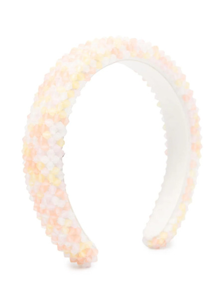  Bonpoint Tamya Bead-embellished Headband - Orange 