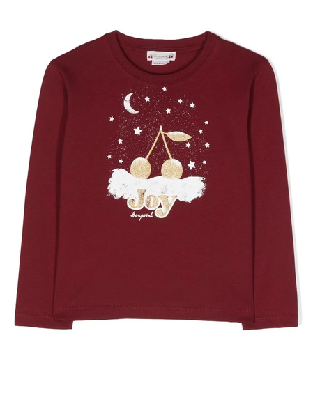  Bonpoint Theia Long-sleeved T-shirt - Red 