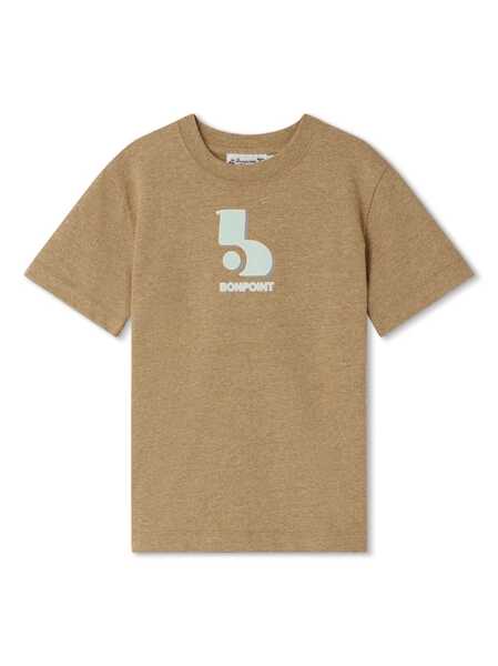  Bonpoint Thibald Logo-print T-shirt - Neutrals 