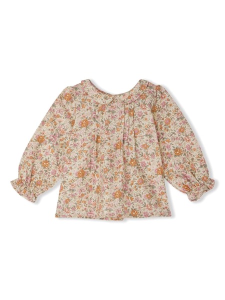  Bonpoint Tivoli Floral-print Blouse - Neutrals 
