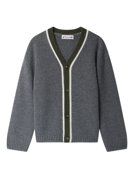  Bonpoint V-neck Button-fastening Cardigan - Grey 