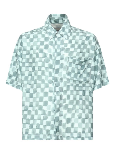  Bonsai Checkered Short-sleeve Shirt - Blue 