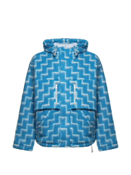  Bonsai Geometric-pattern Jacket - Blue 