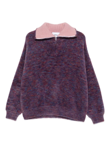 Bonsai Half-zip Sweater - Purple 