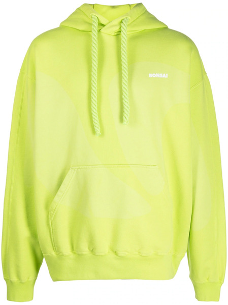  Bonsai Logo-print Drawstring Hoodie - Green 