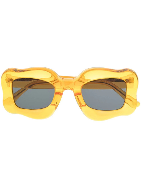  Bonsai Oversized Curved-frame Sunglasses - Orange 