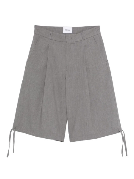  Bonsai Virgin Wool-blend Shorts - Grey 