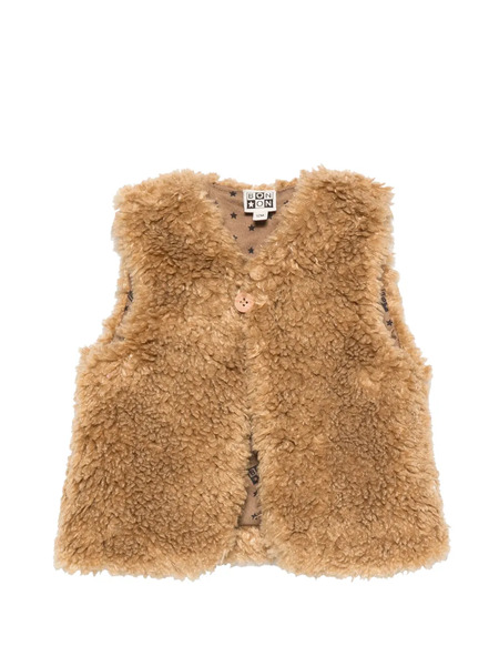  Bonton Beti Buttoned Gilet - Brown 