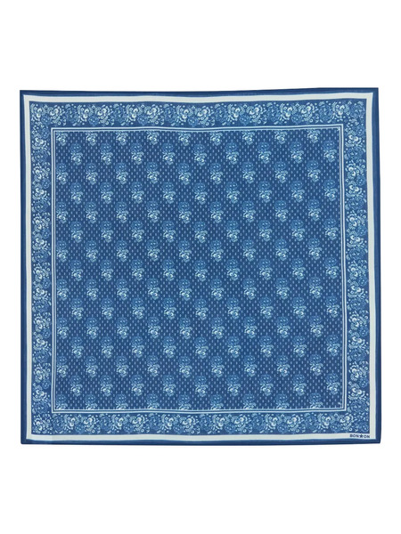  Bonton Floral-print Scarf - Blue 