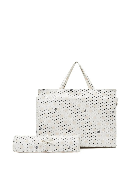  Bonton Star Heart Print Blanket - White 