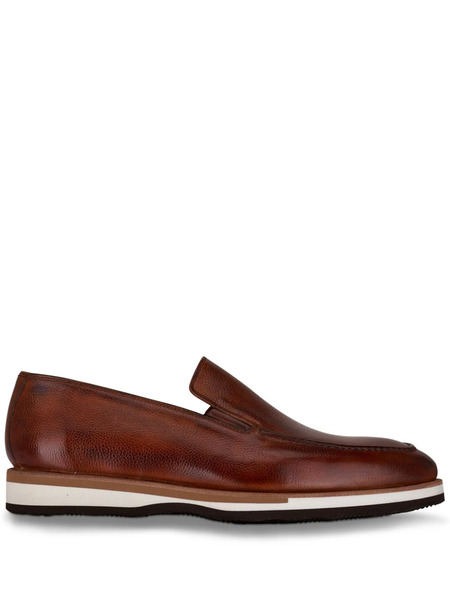  Bontoni Passegio Leather Loafers - Brown 