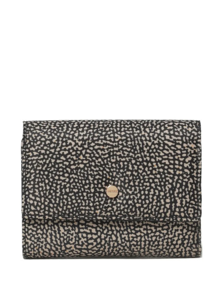  Borbonese Medium Printed Tri-fold Wallet - Black 