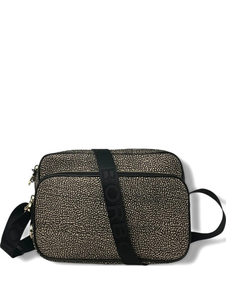  Borbonese Patterned Camera Case Cross Body Bag - Black 