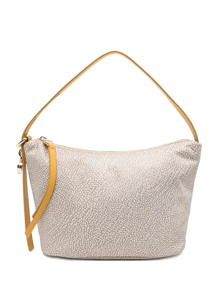 Borbonese Patterned Zipped Tote Bag - Neutrals 