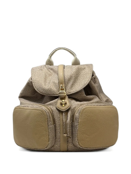  Borbonese Printed Backpack - Neutrals 