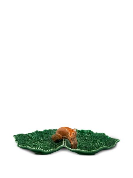  Bordallo Pinheiro Fox Leaf Plate - Green 