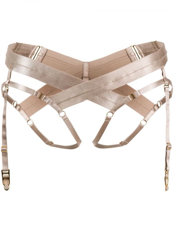  Bordelle Bondage Harness Briefs - Neutrals 