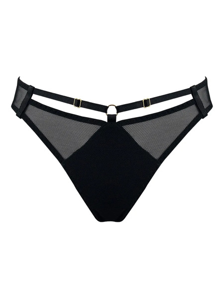  Bordelle Nara Mesh-panelled Briefs - Black 
