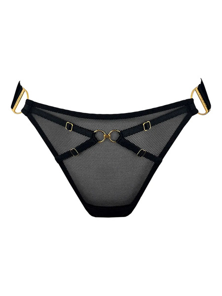  Bordelle Nara Mesh Thong - Black 