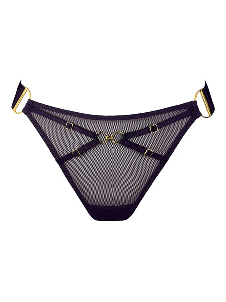  Bordelle Nara Strap Thong - Purple 
