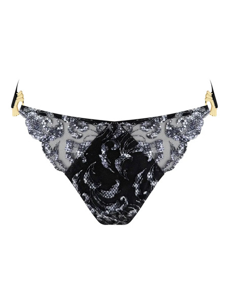  Bordelle Siren Open-back Brief - Black 