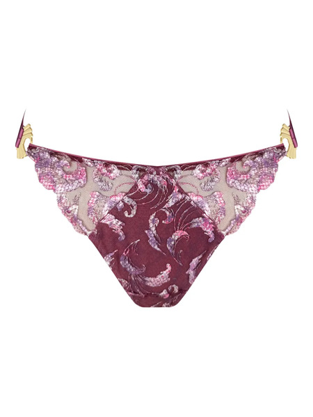  Bordelle Siren Open-back Brief - Purple 