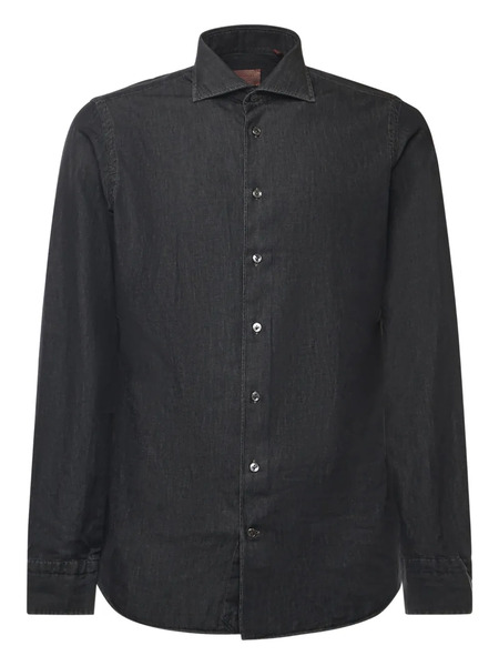  Borriello Napoli Denim Shirt - Black 