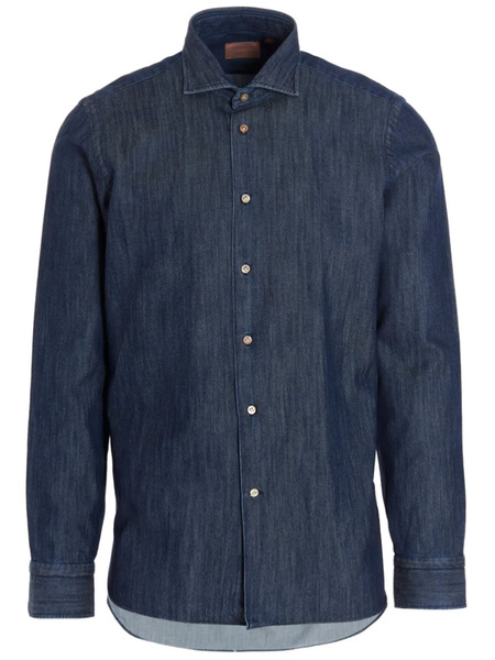  Borriello Napoli Denim Shirt - Blue 